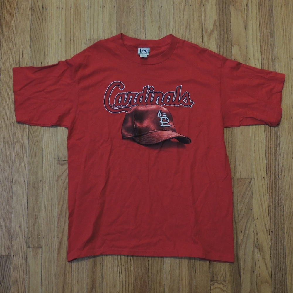 St Louis Cardinals Vintage T Shirt 90s Red Lee MLB